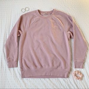 American Eagle Soft Pink Crewneck Sweatshirt - XS